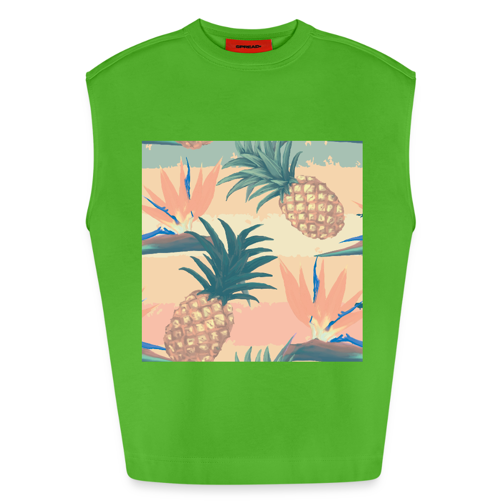 Heavyweight oversized organic tanktop made in EU Vrouwen - Apple Neon