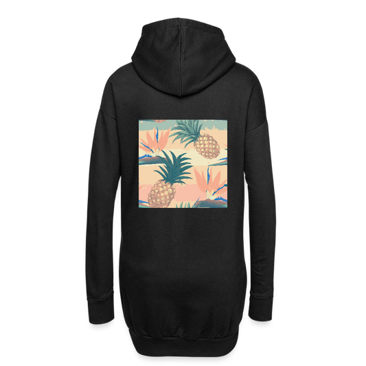 Hoodiejurk - zwart