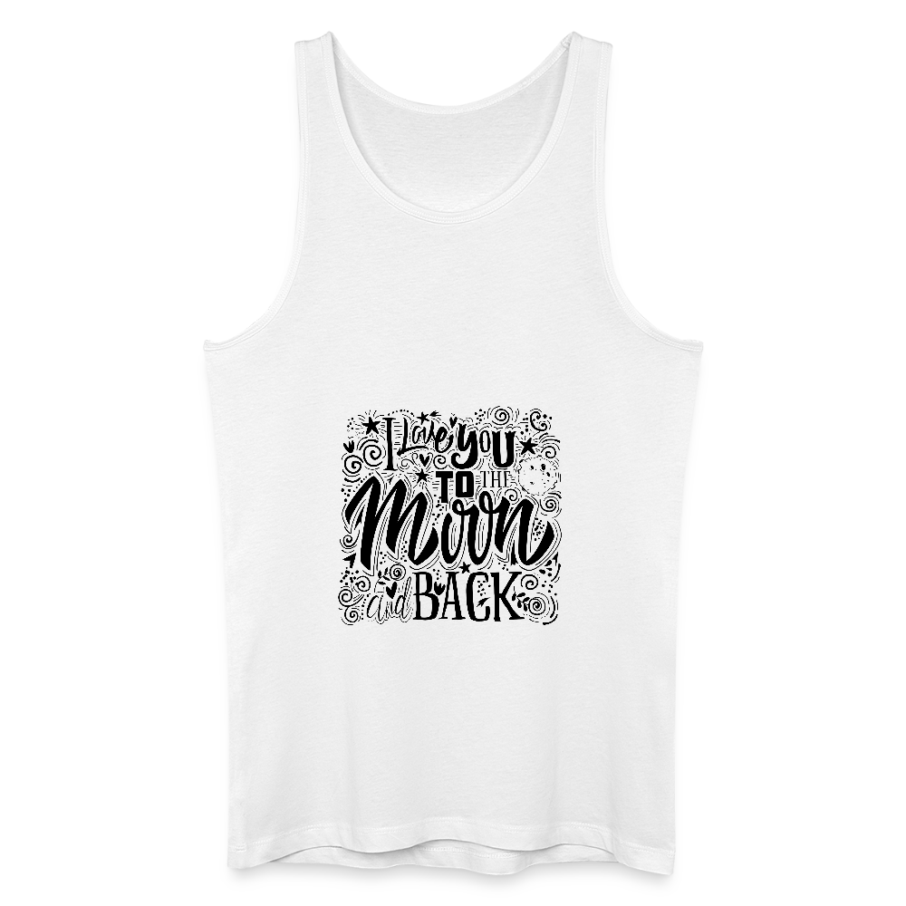 Mannen bio tanktop - wit