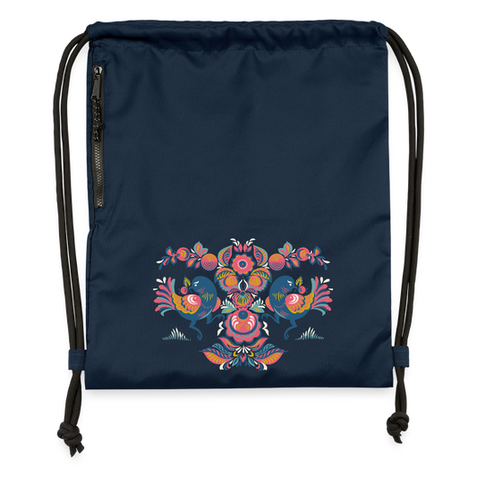 Gymtas van gerecycled materiaal - navy