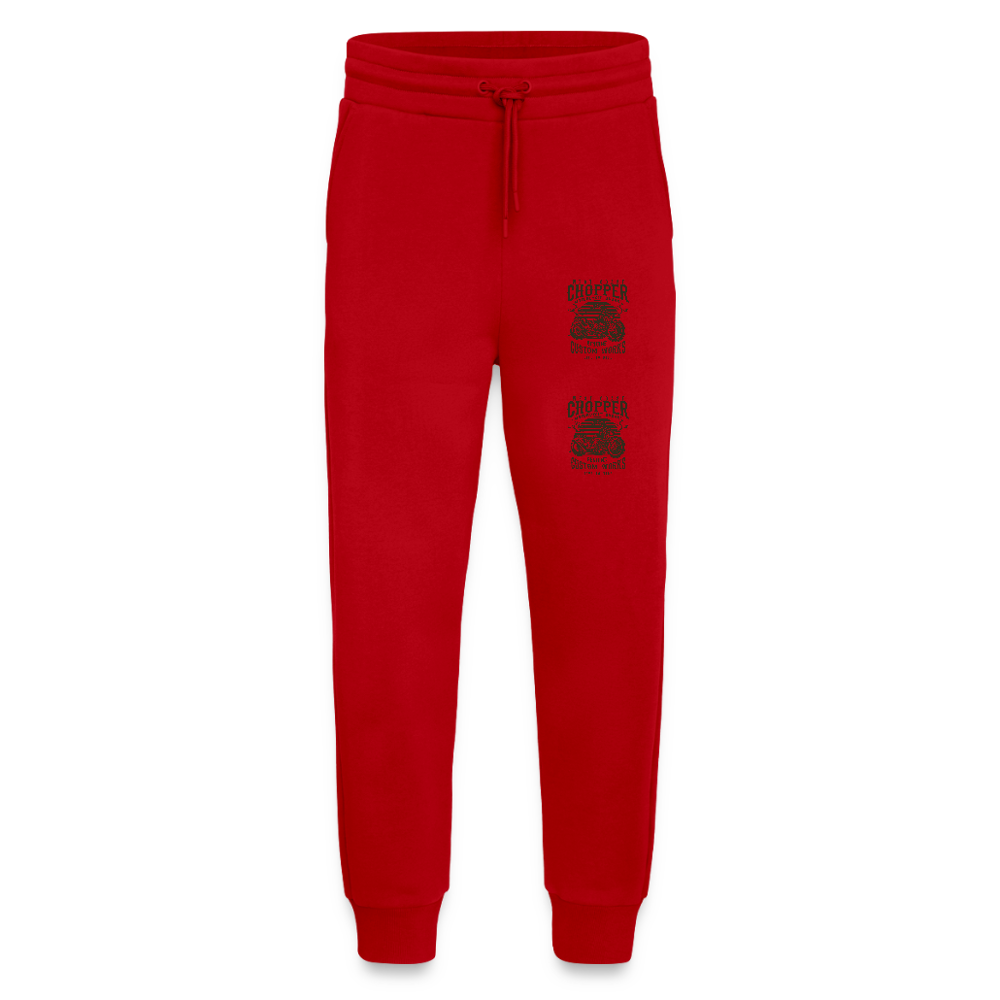Organic relaxed joggingbroek made in EU - rood