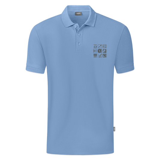 JAKO Mannen Polo Organic - sky