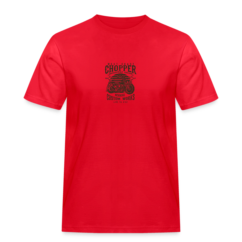 Mannen Workwear T-shirt - rood