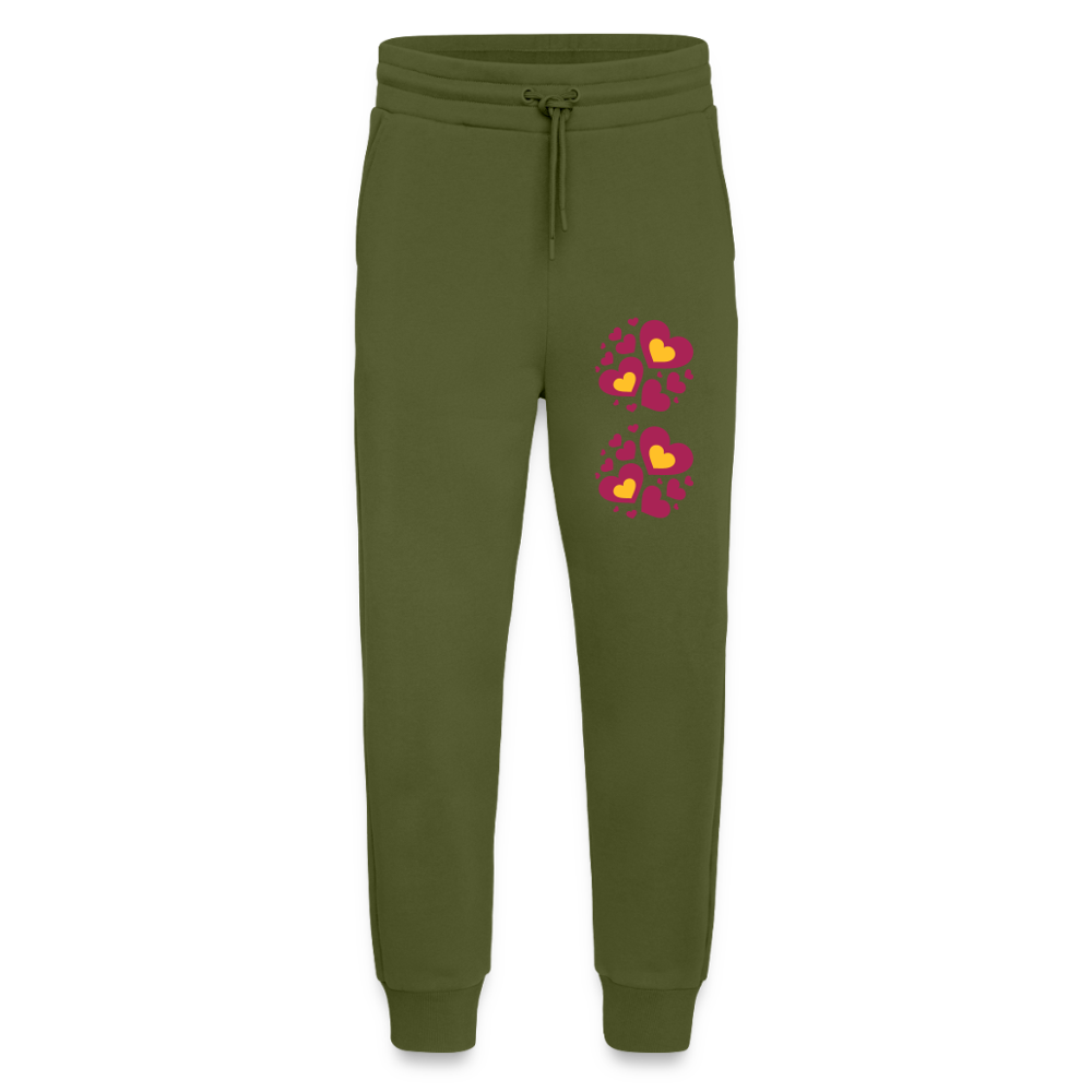 Organic relaxed joggingbroek made in EU - MOSS GREEN