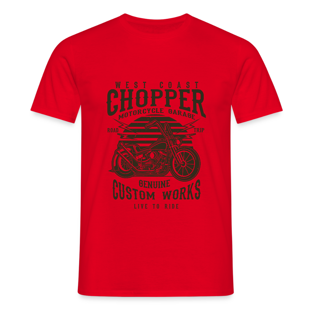 Mannen T-shirt - rood