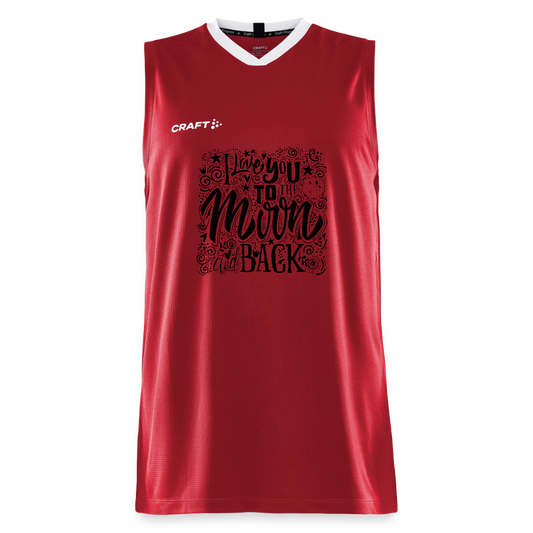 CRAFT Progress kinder-basketbalshirt - donkerrood