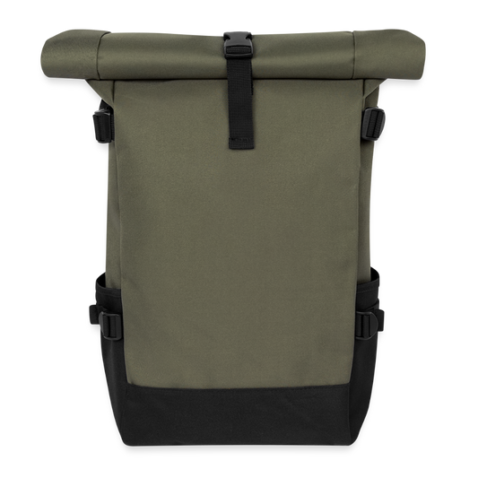 Rolltop rugzak - olijf/zwart