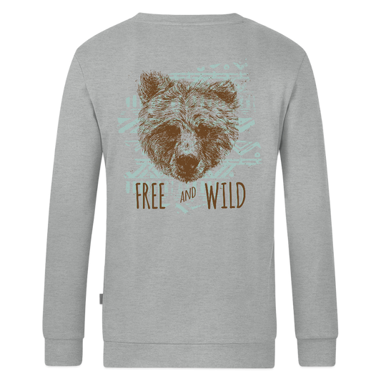 JAKO Sweatshirt Organic - grijs gemêleerd