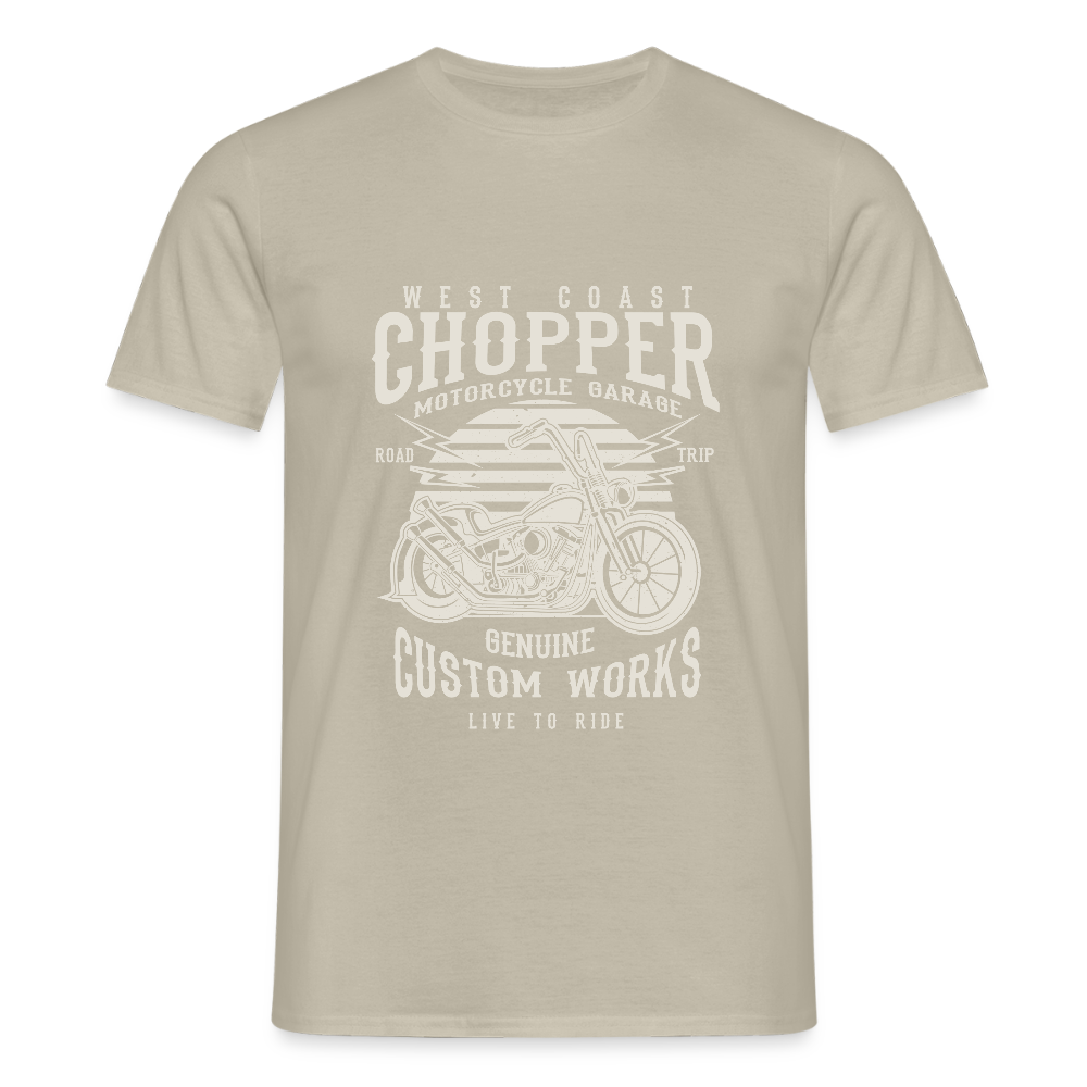 Mannen T-shirt - zandbeige