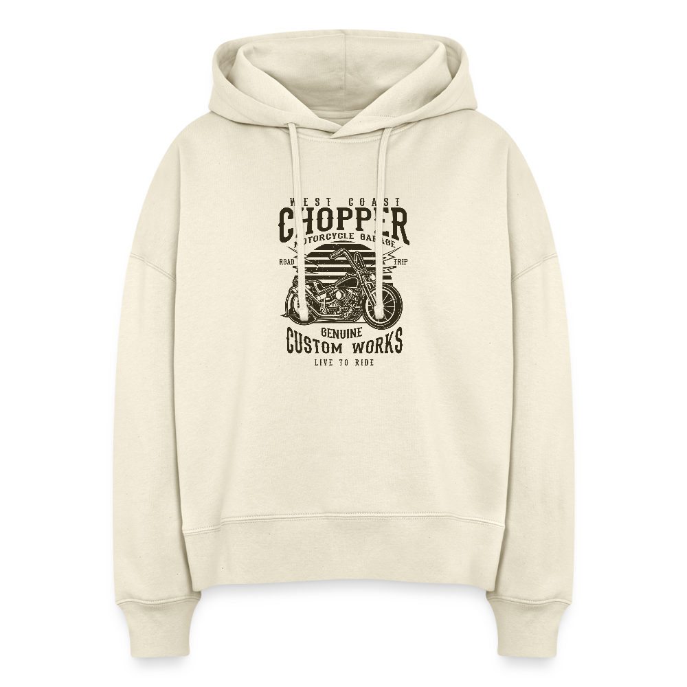 Stanley/Stella Vrouwen boxy bio hoodie Nora - witgrijs