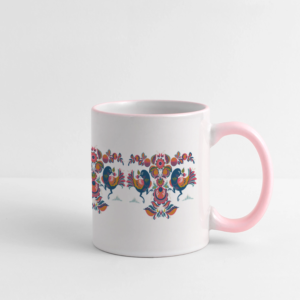 Panoramamok - wit/roze