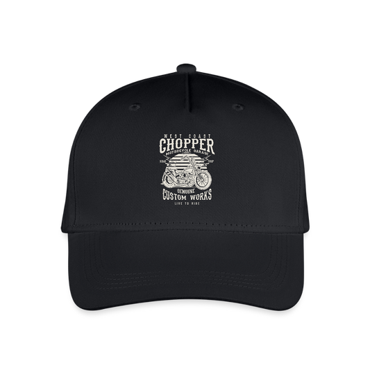 Bio kinder basecap - zwart