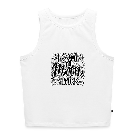 Vrouwen cropped tanktop - wit
