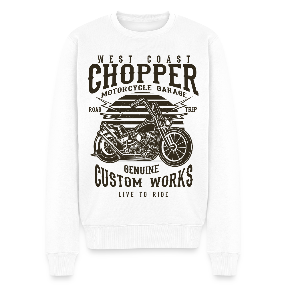Mannen premium sweater - wit