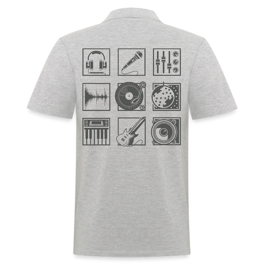 Mannen poloshirt - grijs gemêleerd