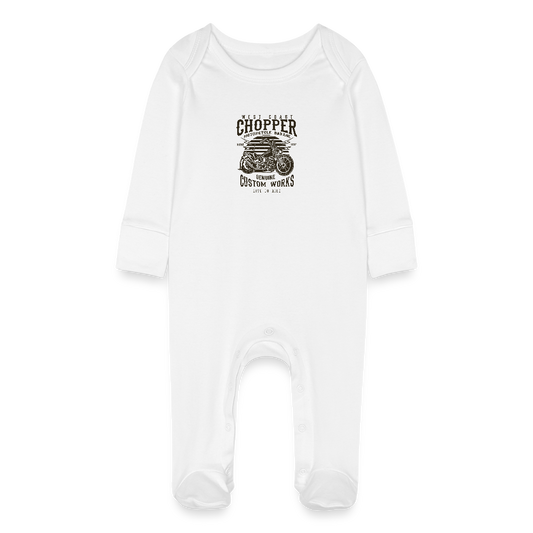 Baby bio pyjama met krabwantjes - wit