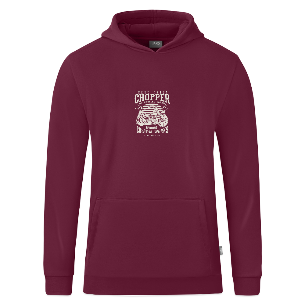 JAKO Teenager hoodie Organic - wijnrood