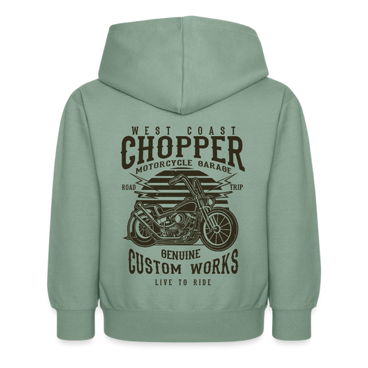 Kinderhoodie - grijsgroen