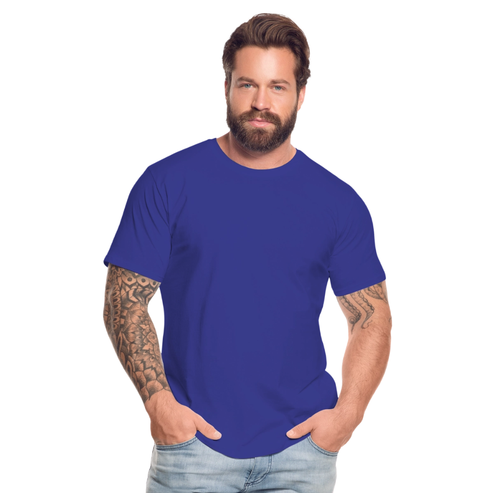 Mannen premium biologisch T-shirt - koningsblauw