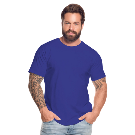 Mannen premium biologisch T-shirt - koningsblauw
