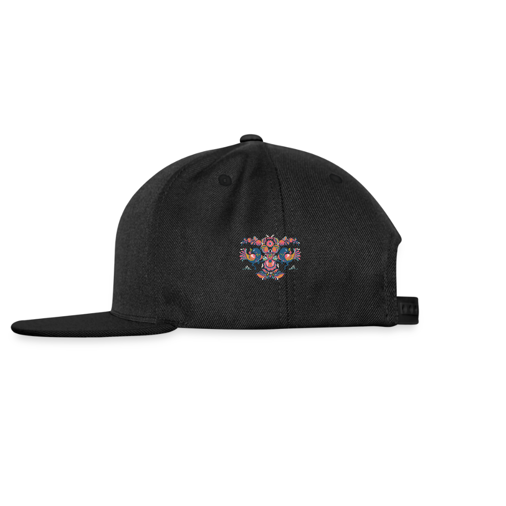 Snapback cap - zwart/zwart