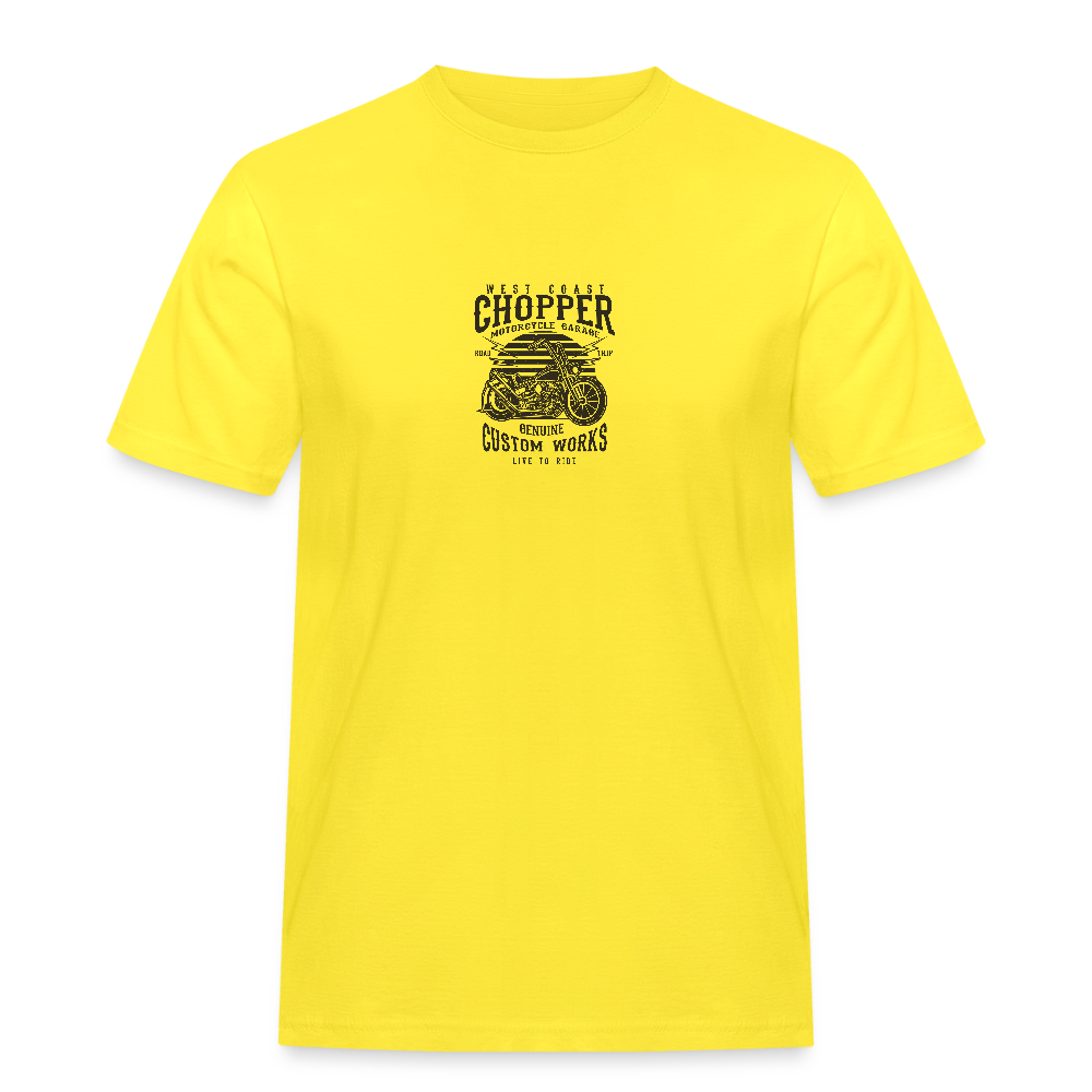 Mannen Workwear T-shirt - geel
