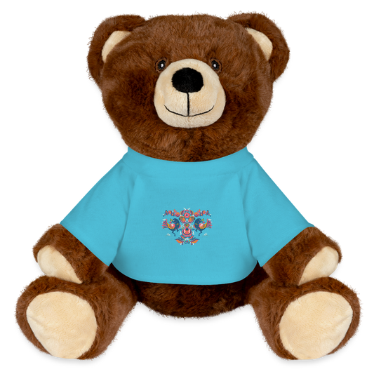 MiniFeet® RecycelBär® bruin - atolblauw