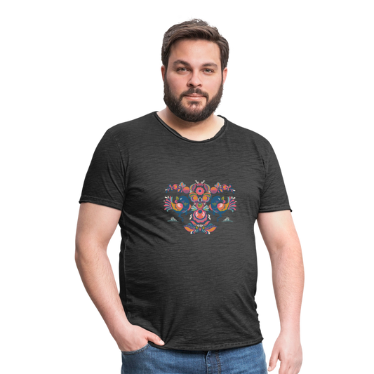 Mannen Vintage T-shirt - vintage zwart