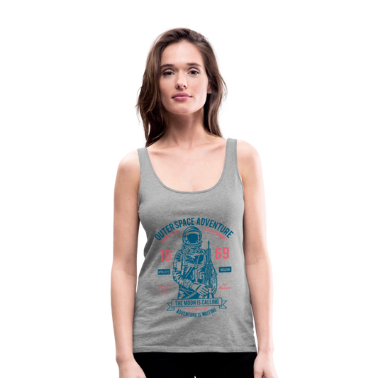 Vrouwen Premium tank top - grijs gemêleerd
