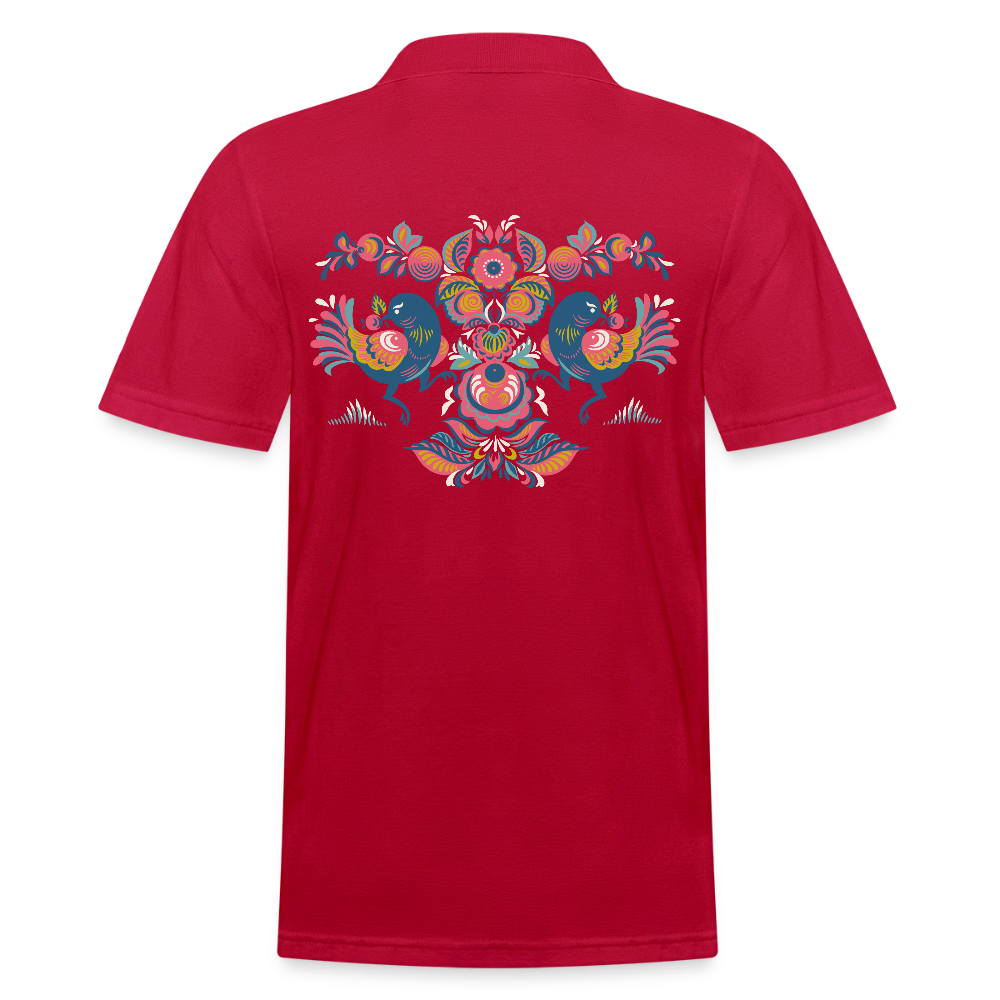 Mannen poloshirt - cherry red