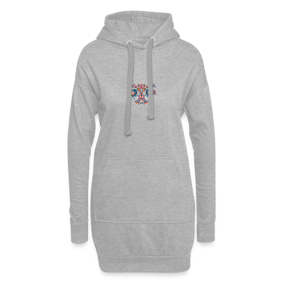 Hoodiejurk - grijs gemêleerd