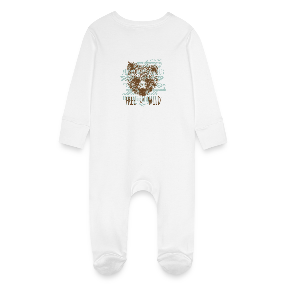 Baby bio pyjama met krabwantjes - wit