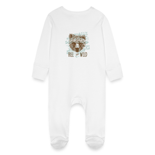 Baby bio pyjama met krabwantjes - wit