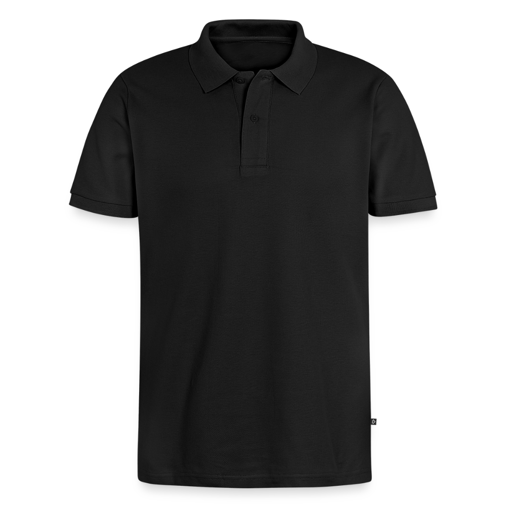 Mannen Premium Bio Poloshirt - zwart