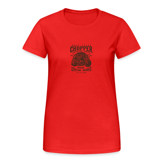 Vrouwen Gildan Heavy T-shirt - rood