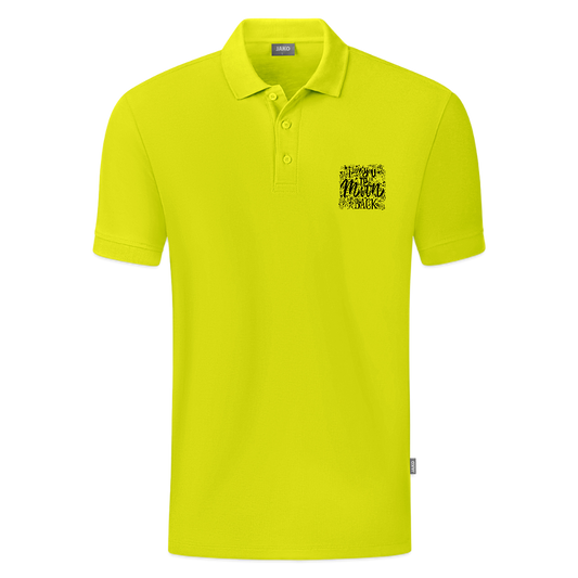 JAKO Mannen Polo Organic - limegroen