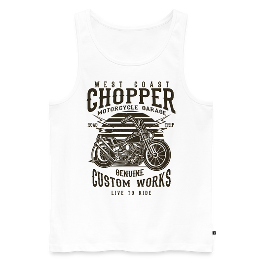 Mannen Premium tank top - wit