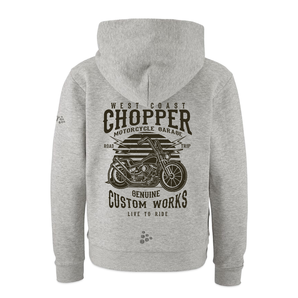 CRAFT Community 2.0 kinderhoodie - grijs gemêleerd