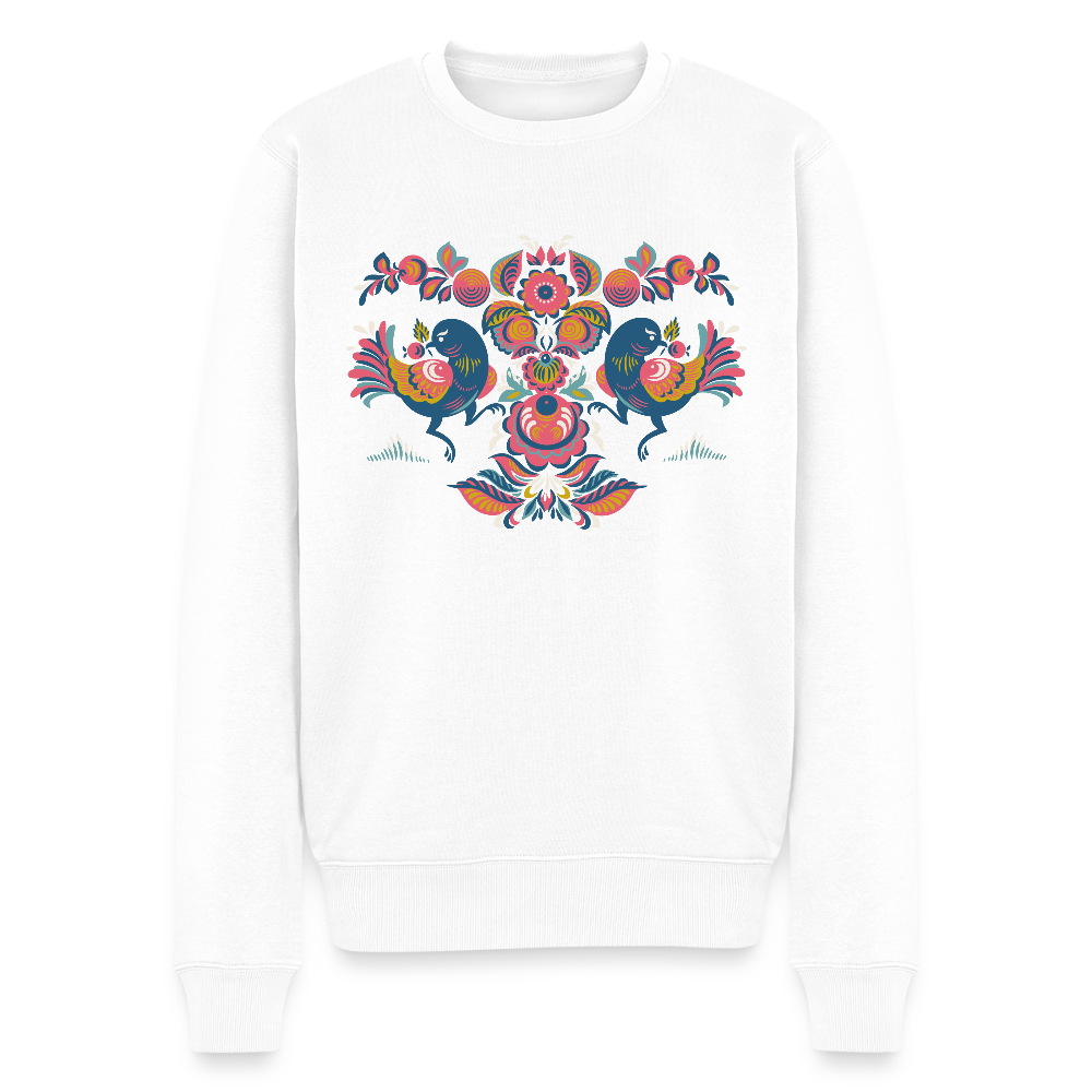 Mannen premium sweater - wit