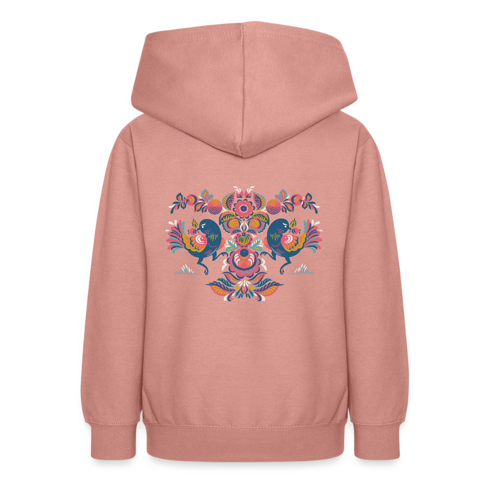 Teenager hoodie - altrosa