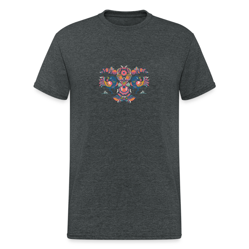 Mannen Gildan Heavy T-shirt - donkergrijs gemêleerd