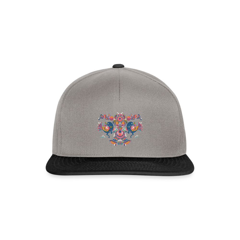 Snapback cap - grafietgrijs/zwart