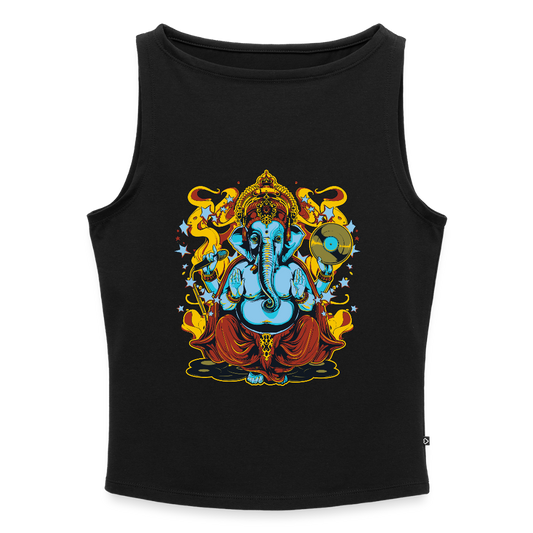 Vrouwen tanktop met U-hals - zwart