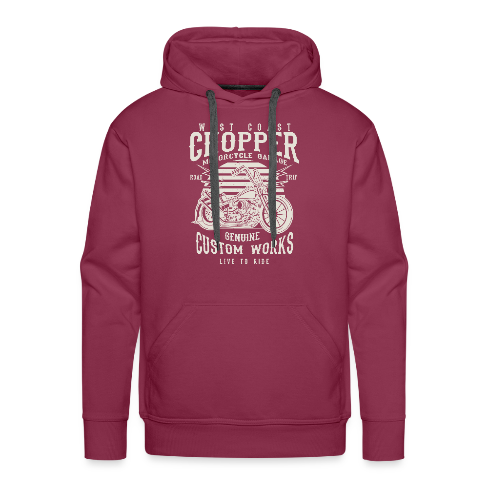Mannen Premium hoodie - bordeaux