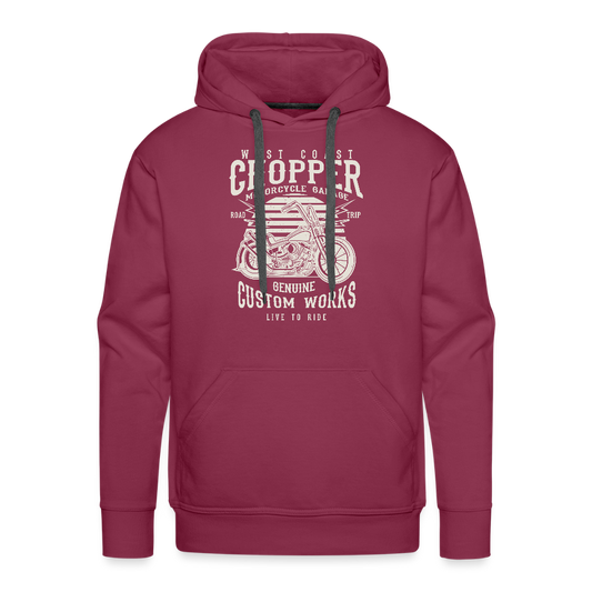 Mannen Premium hoodie - bordeaux