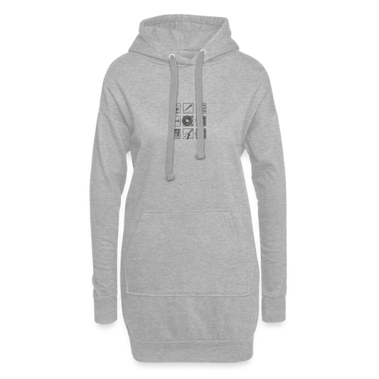 Hoodiejurk - grijs gemêleerd