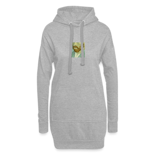 Hoodiejurk - grijs gemêleerd