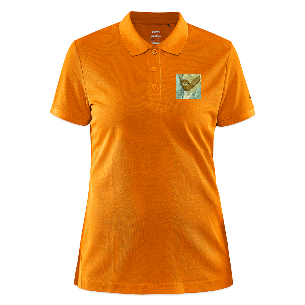 CRAFT Core Unify damespolo - lichtoranje gemêleerd