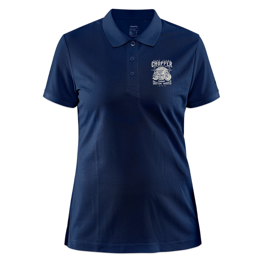 CRAFT Core Unify damespolo - navy gemêleerd