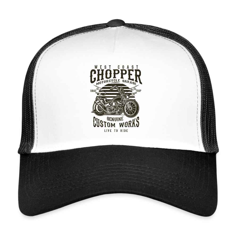 Trucker Cap - wit/zwart